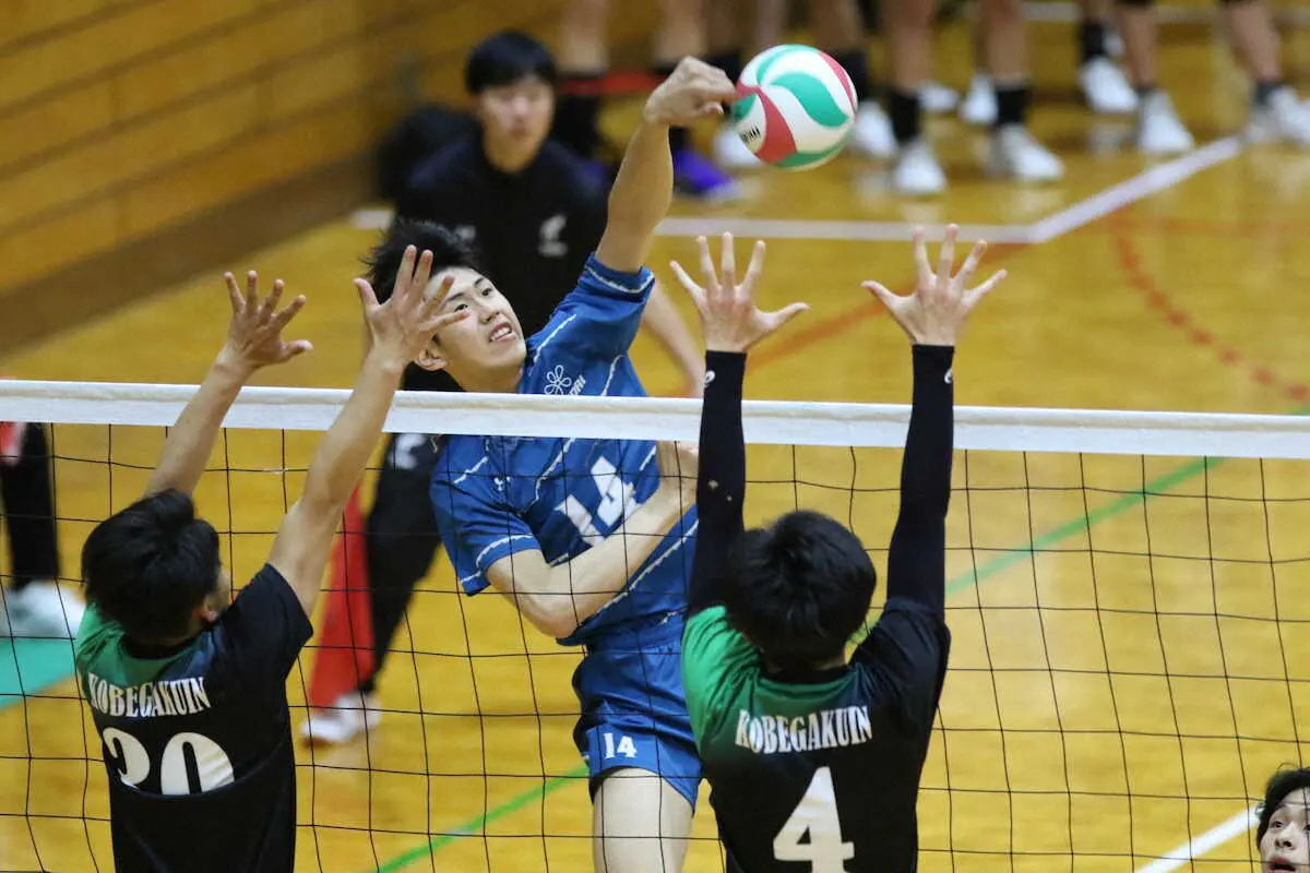 【画像・写真】関西大学バレー春季リーグが開幕　昨秋Vの男子・近大、女子は帝塚山大が白星発進