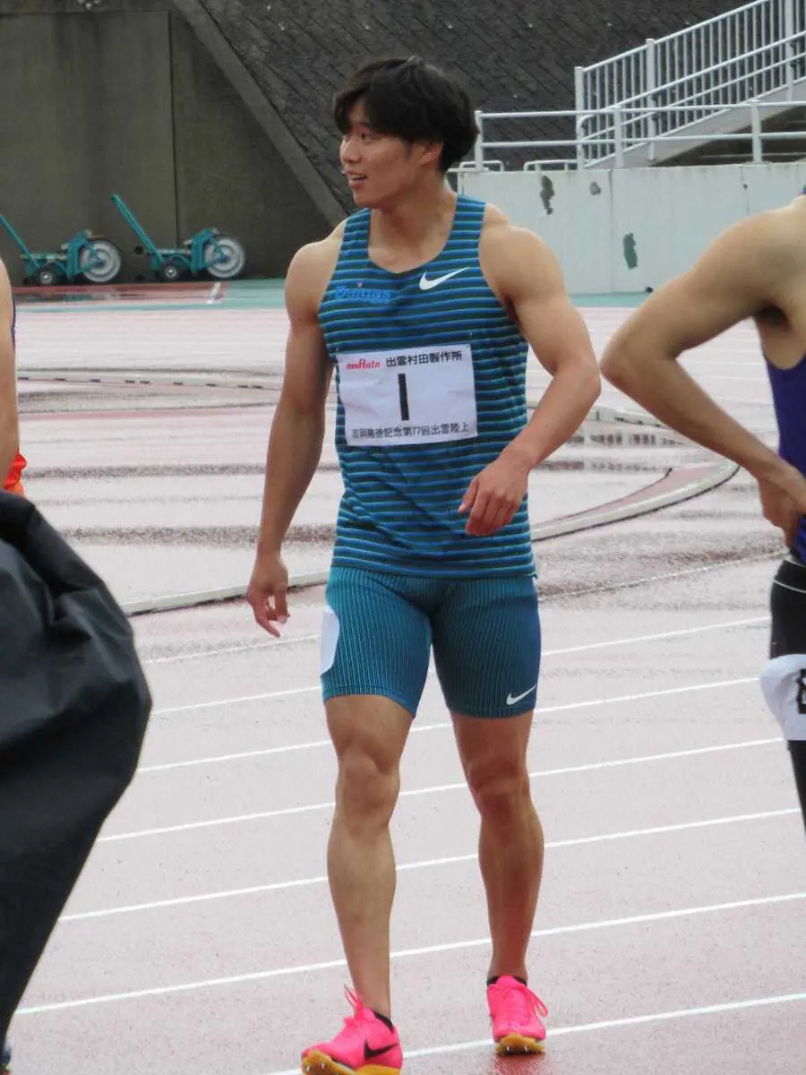【画像・写真】【出雲陸上】坂井隆一郎が10秒35で優勝　2位デーデー、3位飯塚翔太、6位多田修平　桐生祥秀は棄権