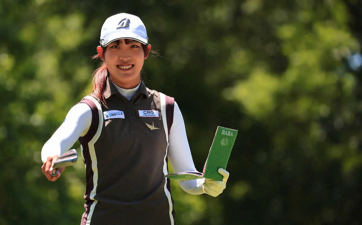 【画像・写真】馬場咲希　全米女子OPに続け!連続の決勝進出狙う　笑顔で練習18ホール