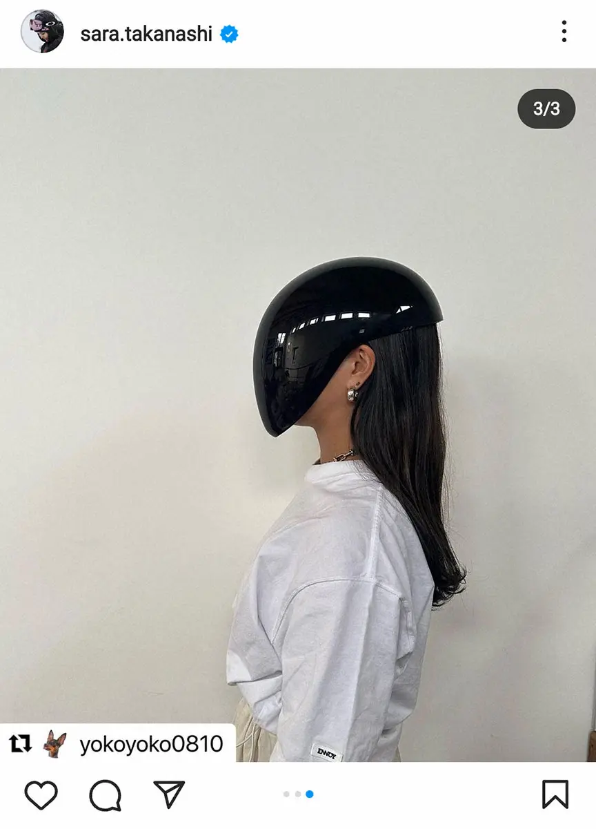 【画像・写真】高梨沙羅　衝撃的なサングラス姿を披露に「凄い！近未来的」「お面？」」「ヘルメット」の声