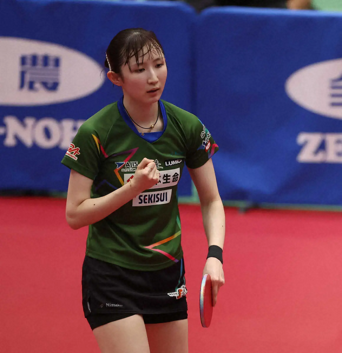 【画像・写真】【卓球】早田ひな、森さくらにストレート勝ちで全農カップV王手　前日の2回戦は苦しみながら突破