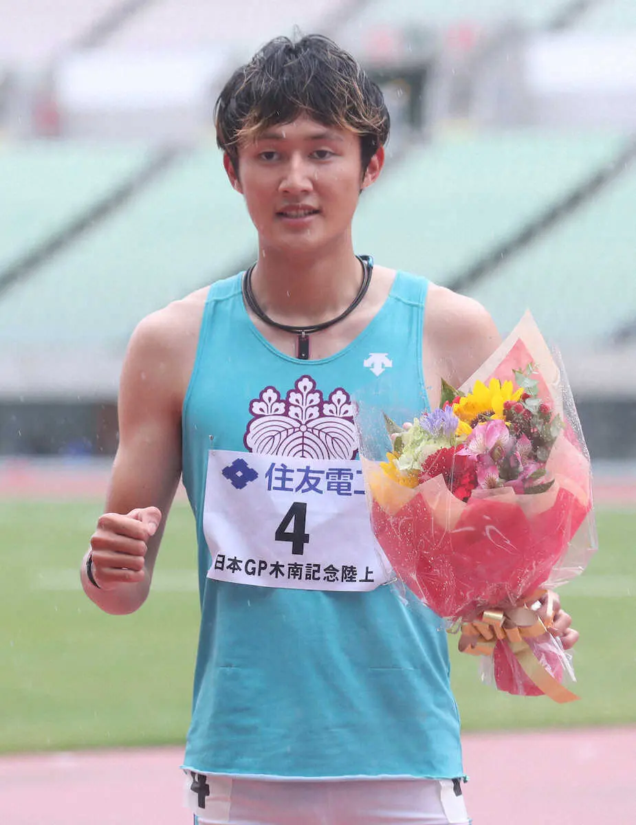 【画像・写真】【陸上】鵜沢飛羽が200m20秒44で“2連勝”「日本選手権に自信持って挑戦できる」