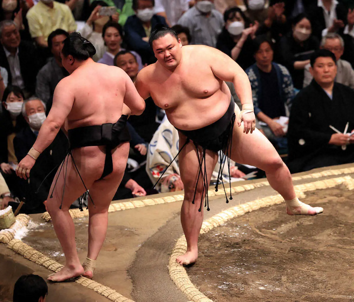 【画像・写真】元大関・朝乃山「十両とは土俵入りから違う」　9場所ぶり幕内復帰で白星発進も「ここからが本当の勝負」