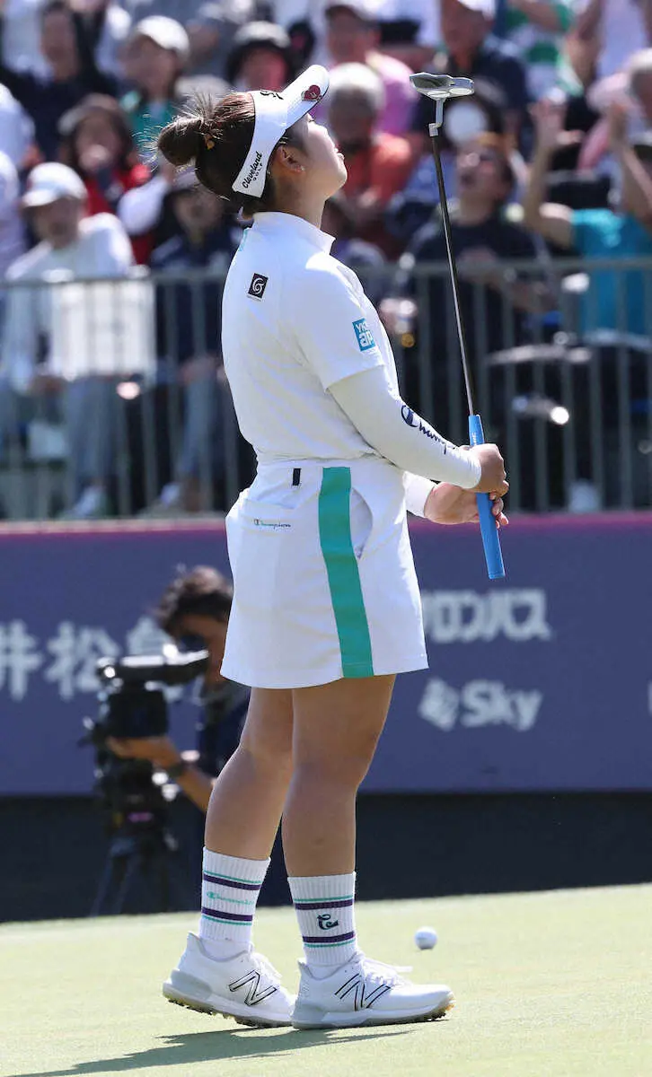 【画像・写真】山下美夢有　自身2度目のプレーオフで涙のV逸　昨年に続く“母の日連覇”ならず「悔しい」