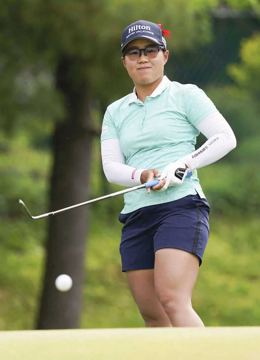 【画像・写真】奈紗　ショット「一番いい」手応え6差9位