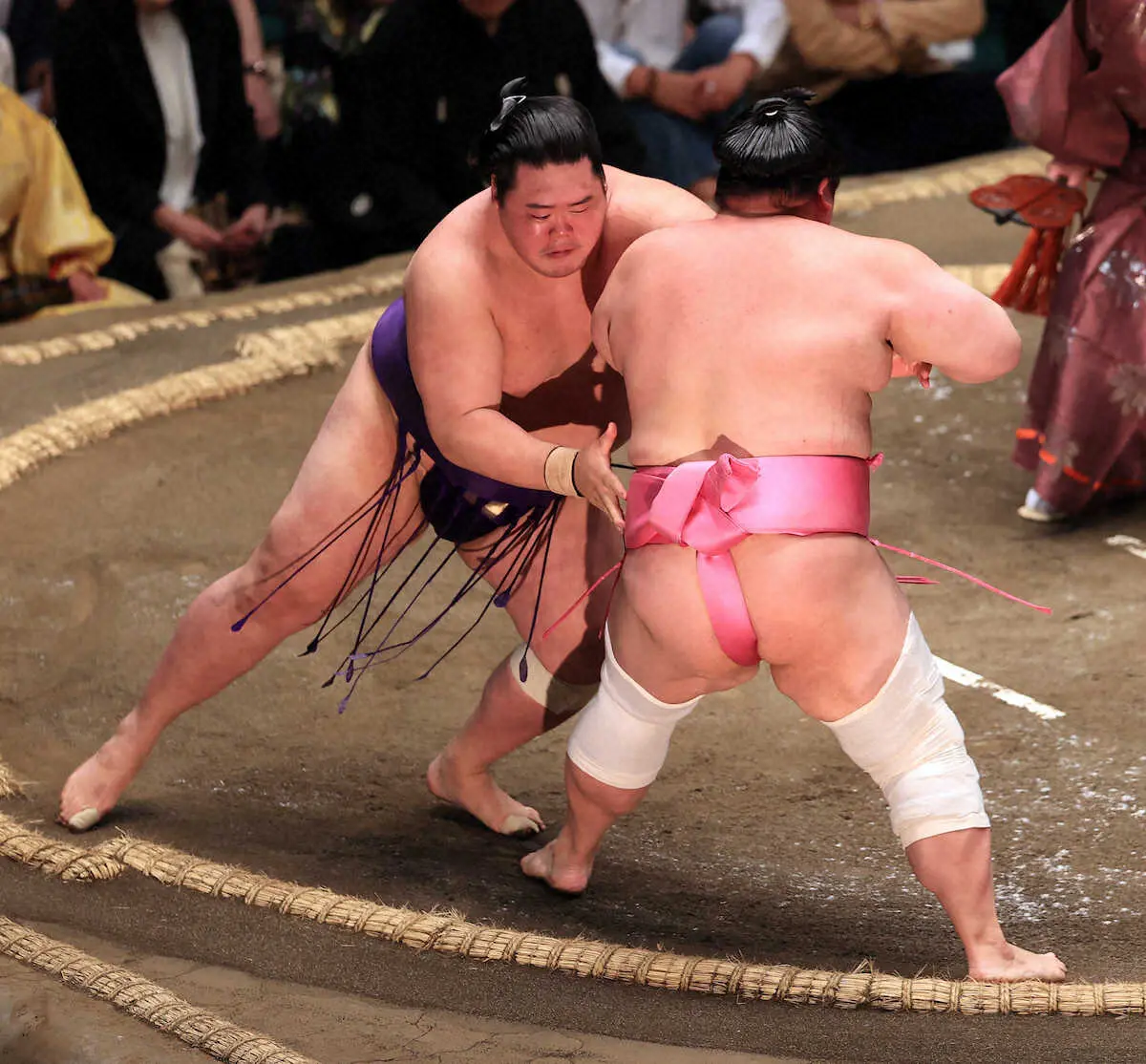 【画像・写真】明生　俳優陣に負けない存在感　業師・宇良を下し6連勝