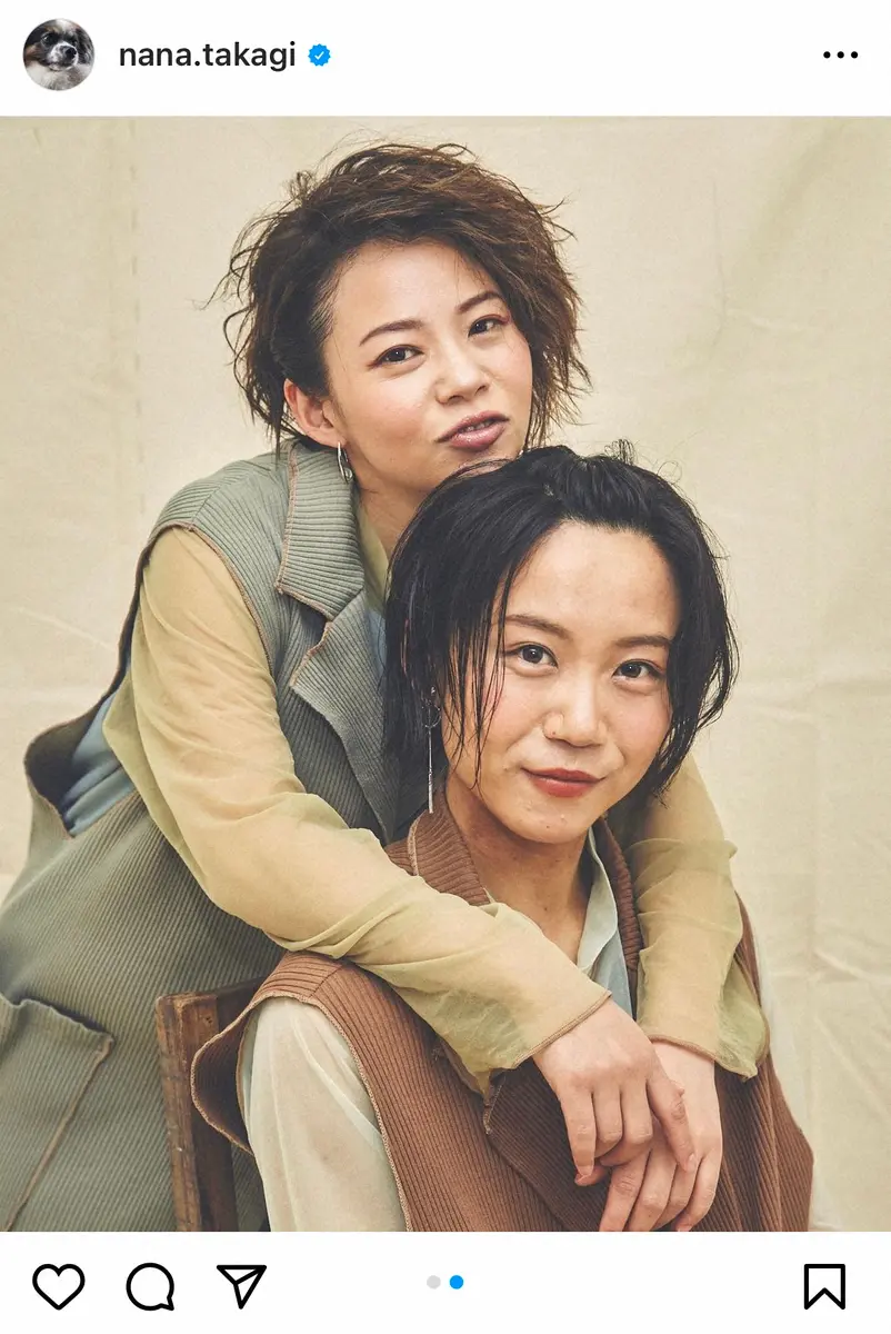 【画像・写真】高木菜那さん カッコかわいい姉妹ショット公開　「姉妹ファッション対決」「二人とも素敵なレディ」の声