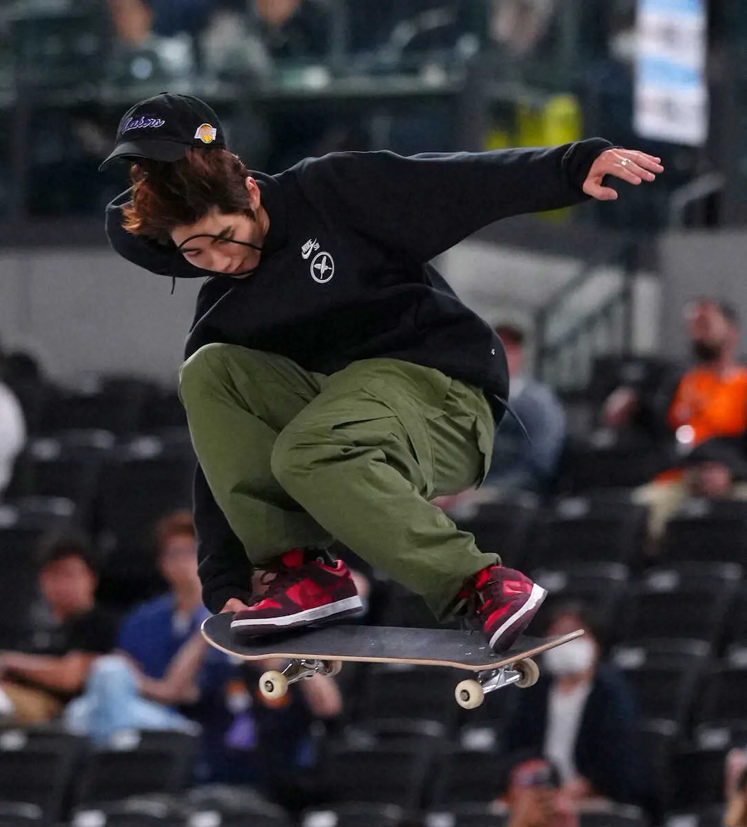 【画像・写真】スケボー東京五輪金・堀米　2位で上位10人による決勝進出