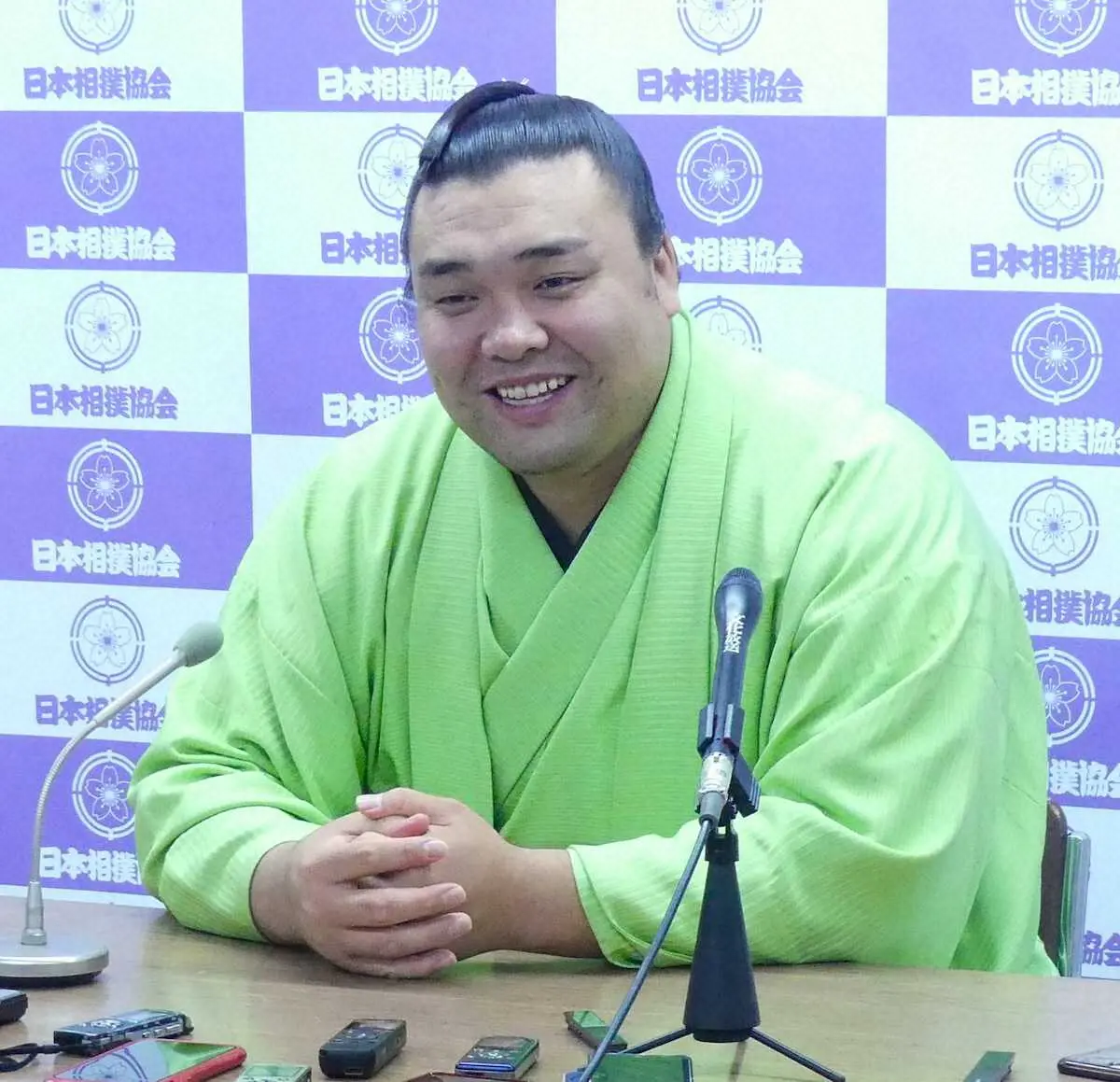 【画像・写真】霧馬山「親戚や友達に会うのが一番楽しみ」来週4年ぶりの故郷凱旋へ　夏場所一夜明け会見