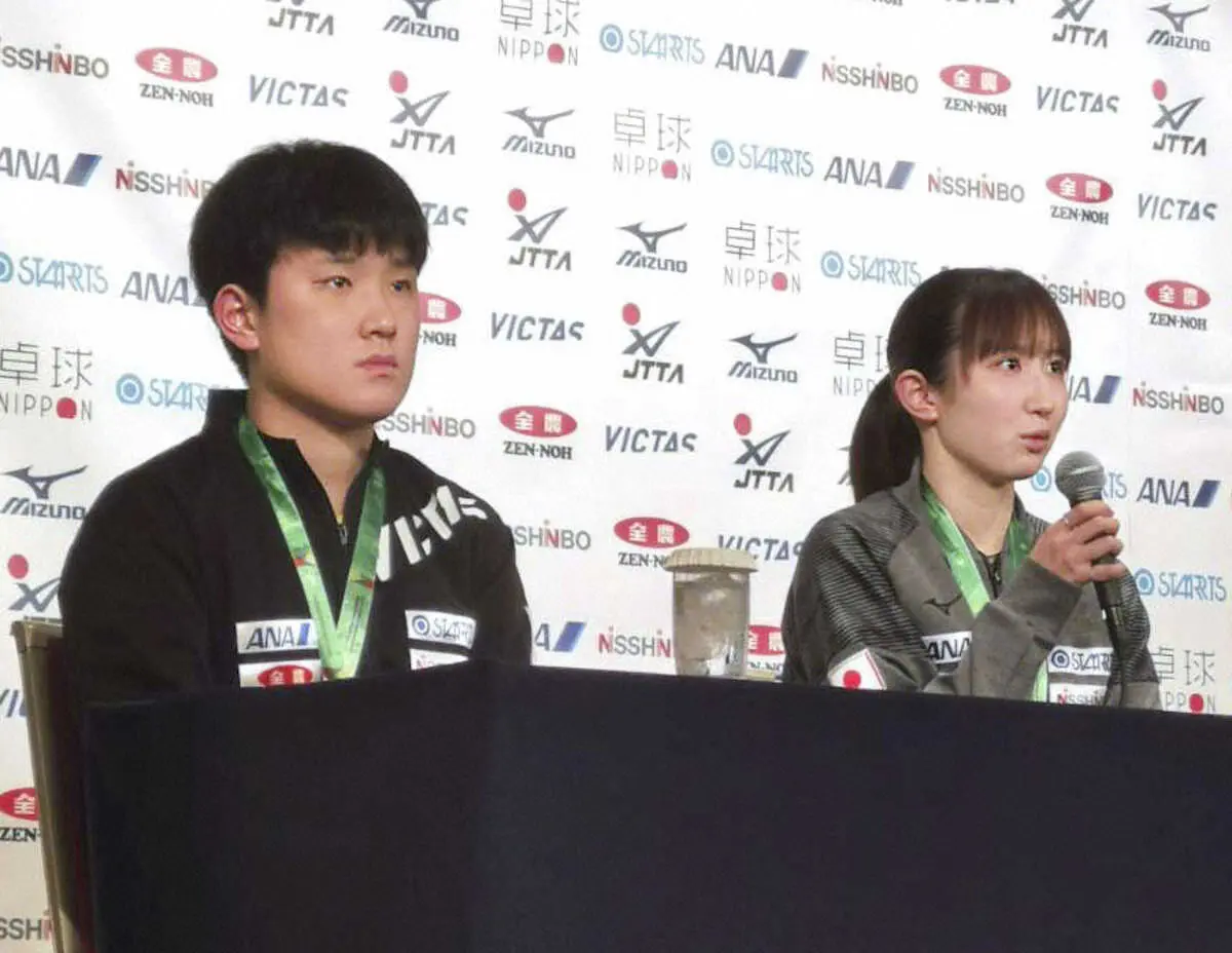 【画像・写真】早田ひな　卓球世界選手権メダル2つに「75点、一番目指している目標ではなかった」