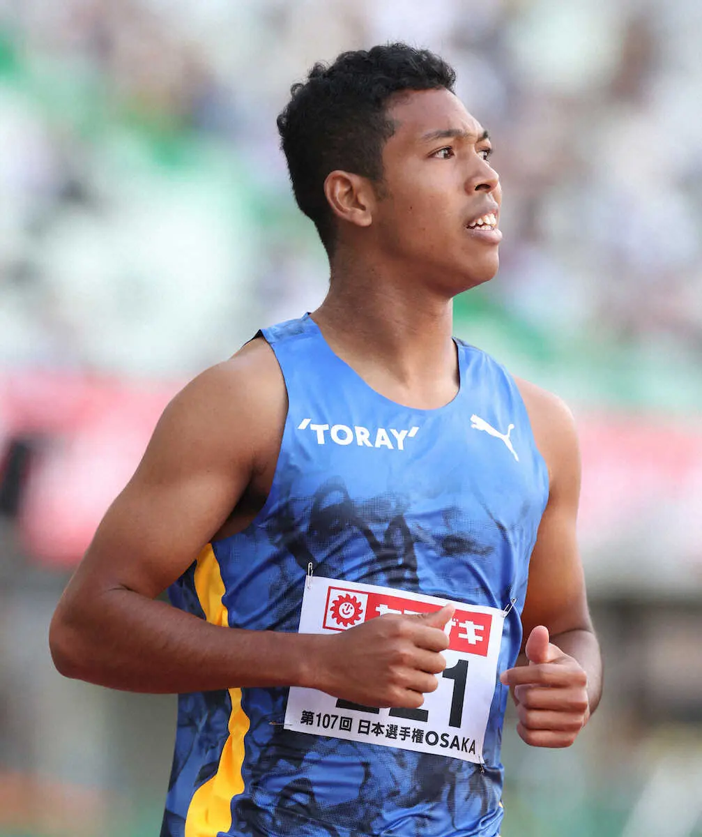 【画像・写真】サニブラウン、男子100ｍ連覇ならず　10秒59でまさかの最下位