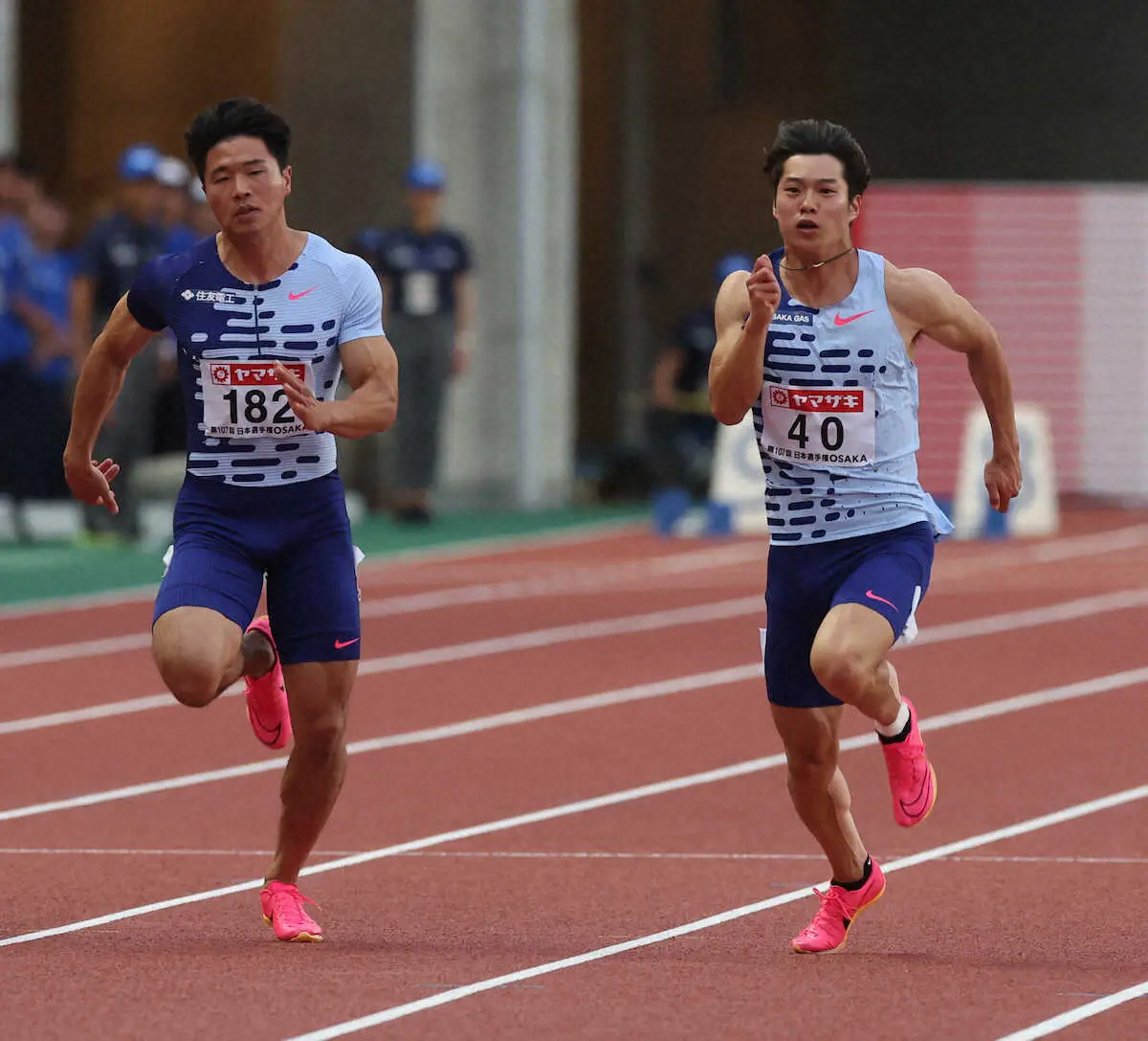 【画像・写真】坂井隆一郎が100mで涙の初V　左足痛乗り越え「出られるか分からなかった…優勝できて本当にうれしい」