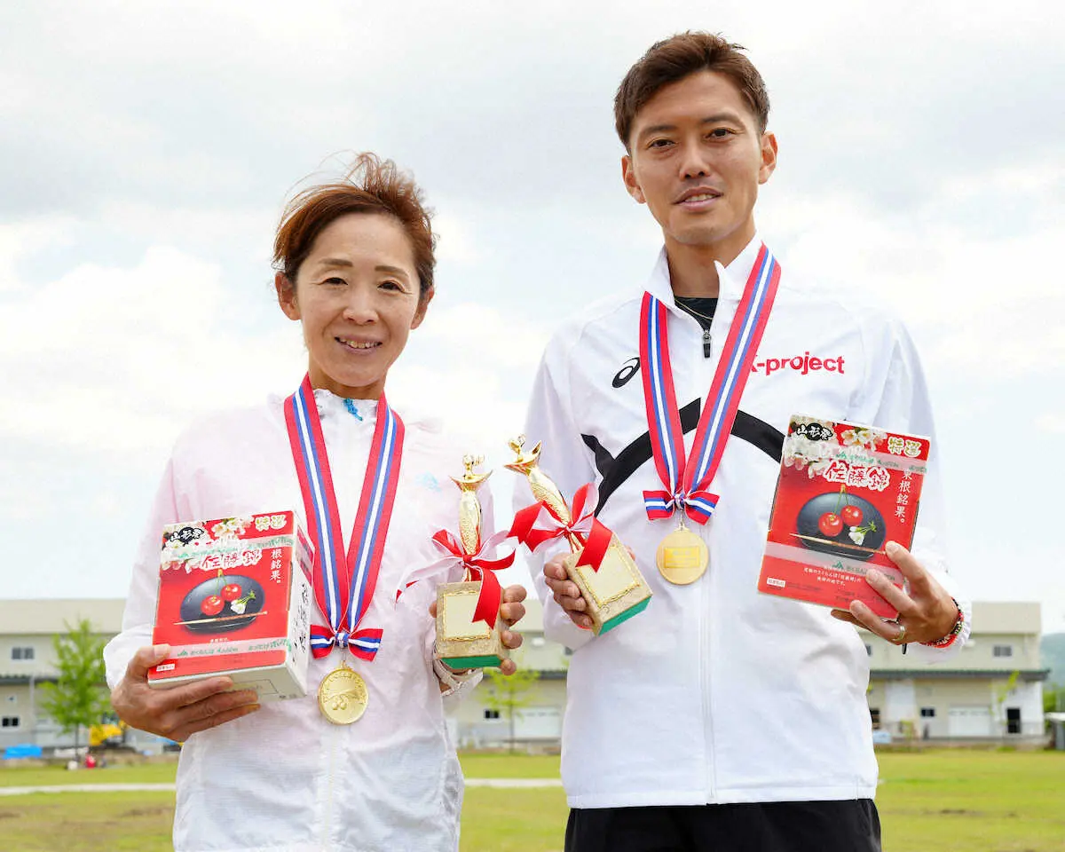 【画像・写真】男子ハーフは森谷修平が2度目V　ひがしねさくらんぼマラソン20回記念大会