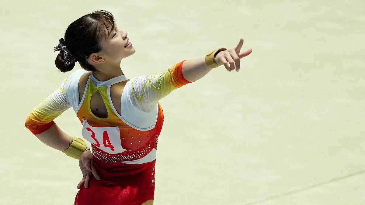 【画像・写真】【体操】“限定出場”杉原愛子、床運動で決勝進出「楽しみながら演技できた」本格復帰も視野