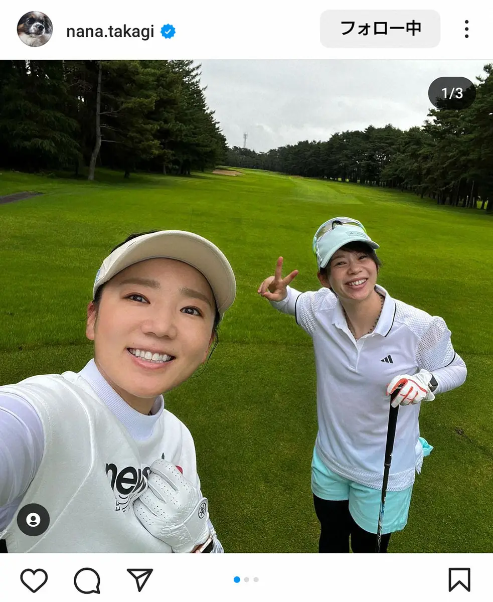 【画像・写真】高木菜那さん　ゴルフ挑戦10日でコースデビュー　気になるスコアは…「うん、伸び代しかない　笑」