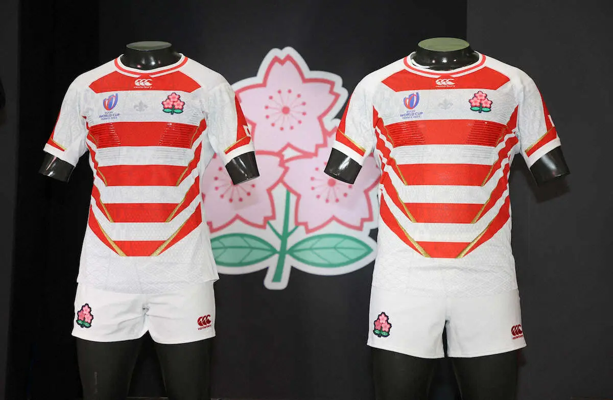 【画像・写真】ラグビー日本代表　新ジャージー発表　桜の戦士は“新戦闘服”でW杯へ