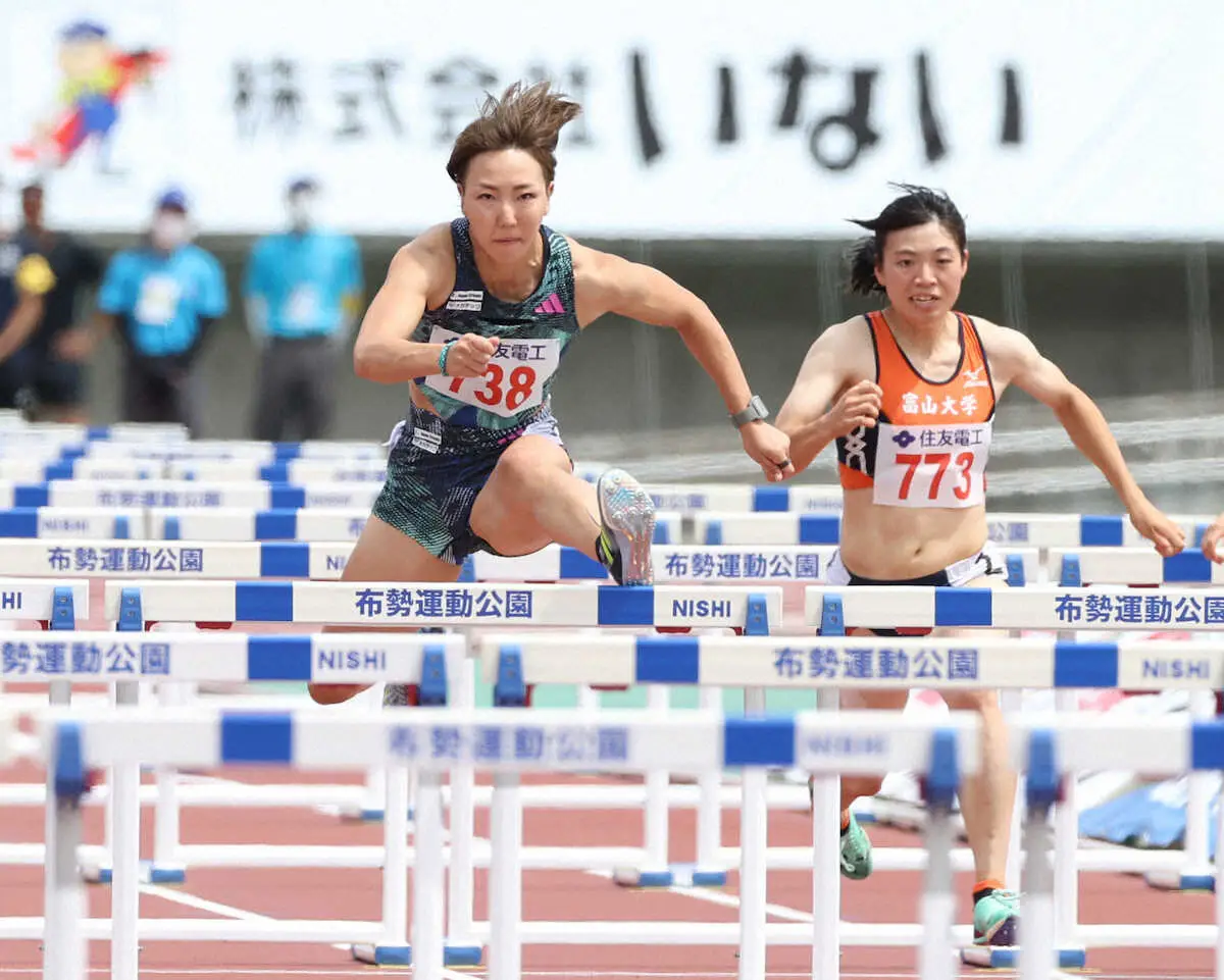 【画像・写真】【陸上】女子100m障害・寺田明日香が12秒92で決勝へ　福部真子は12秒96