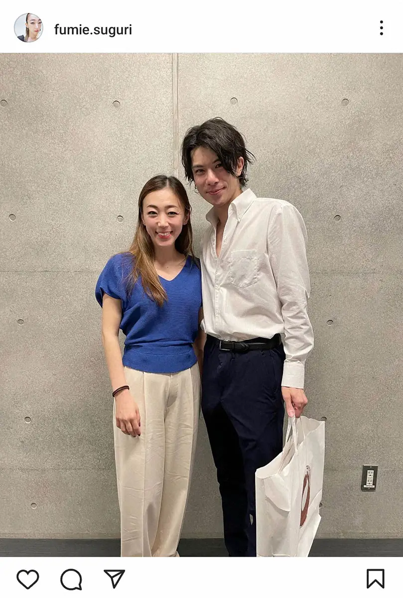 【画像・写真】村主章枝さんインスタグラム（＠fumie.suguri）から