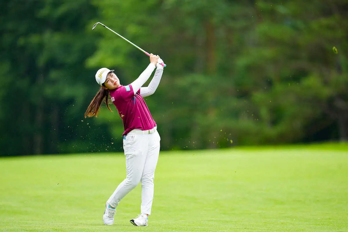 【画像・写真】前週ツアー初優勝の桜井心那　45位から「68」でV戦線に浮上「凄く良かった感じもなく…」