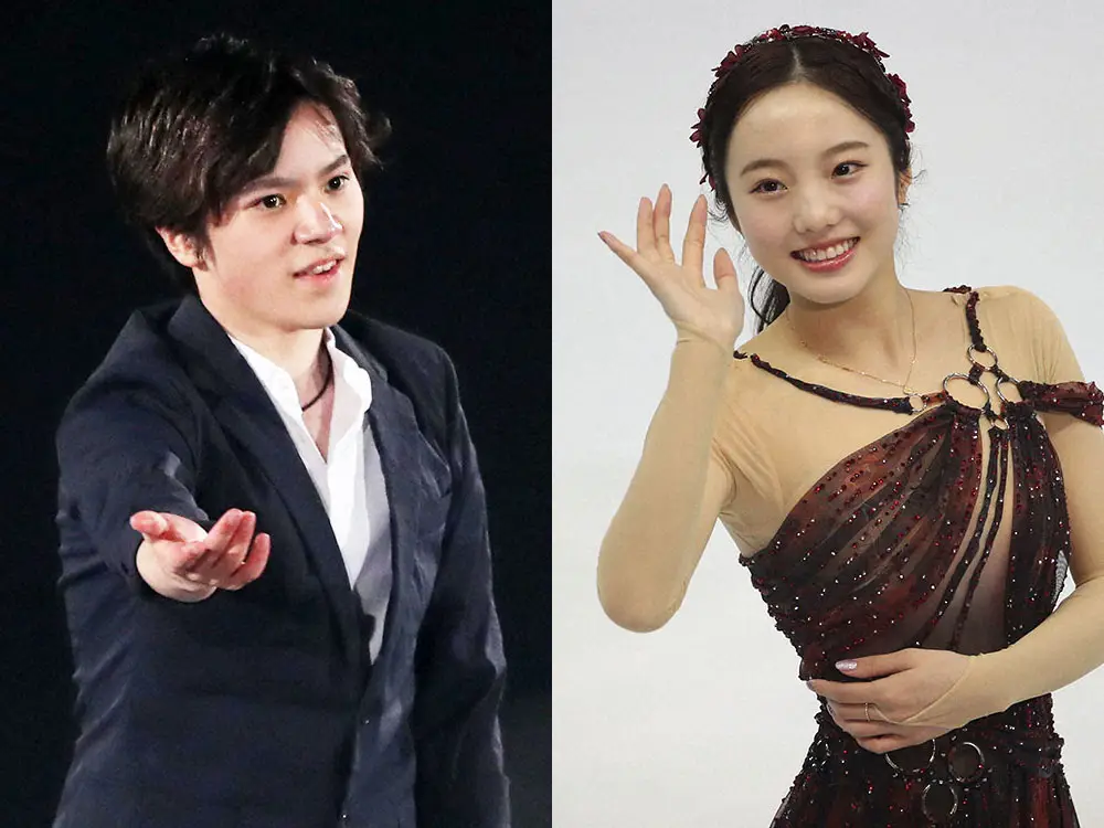【画像・写真】宇野昌磨（左）と本田真凜