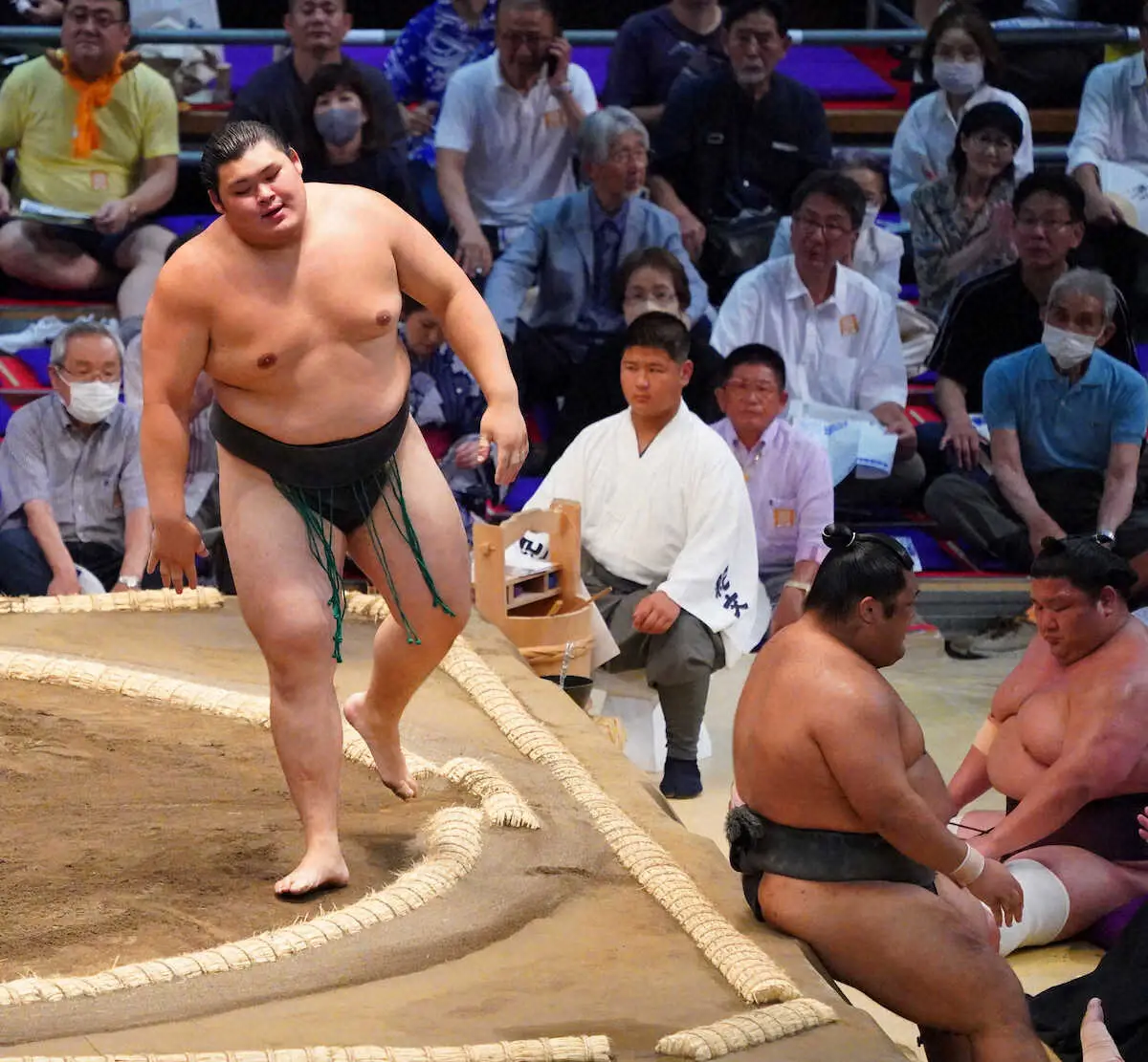 【画像・写真】幕下・大の里　反省生かした白星発進「一発目に力を出し切ることを意識」