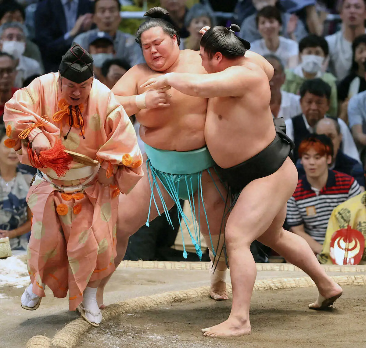 【画像・写真】若元春　福島魂で6勝目　母が地元デザインした新化粧まわしで気合