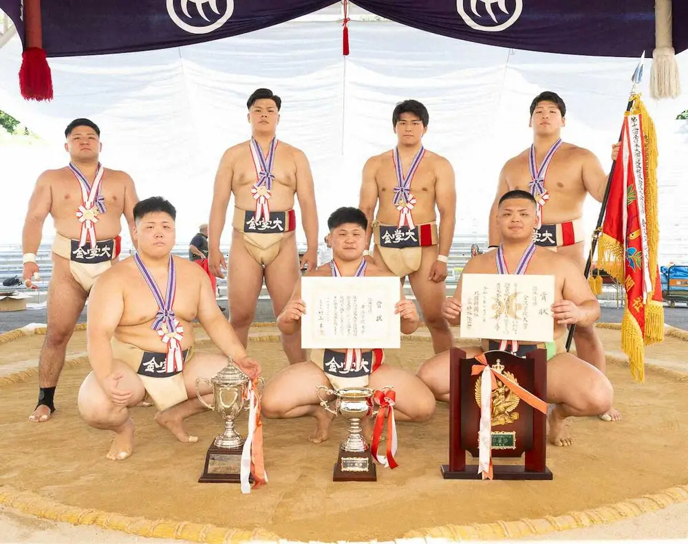 【画像・写真】全日本大学選抜相撲金沢大会 地元・金沢学院大が2連覇　個人戦は日大・川上竜昌が初タイトル