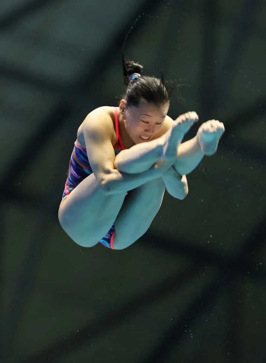 【画像・写真】飛び込み  三上紗也可  パリ五輪内定　大技成功で決勝へ「歴史をつくりたい」