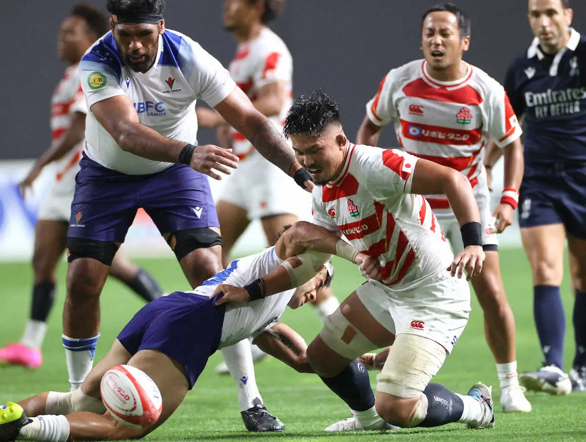 【画像・写真】ラグビー日本代表　世界ランキングは12位に降下へ　サモアに22―24で敗戦