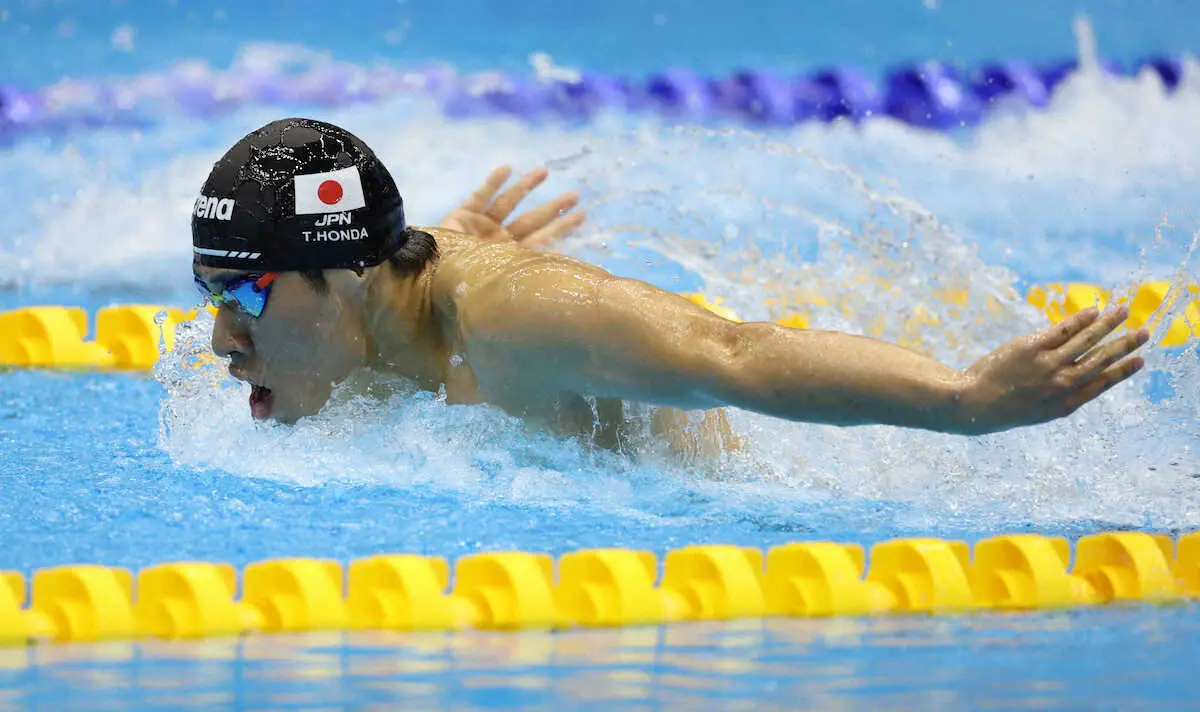 【画像・写真】【世界水泳】本多灯は全体5位で決勝進出　男子200Mバタ