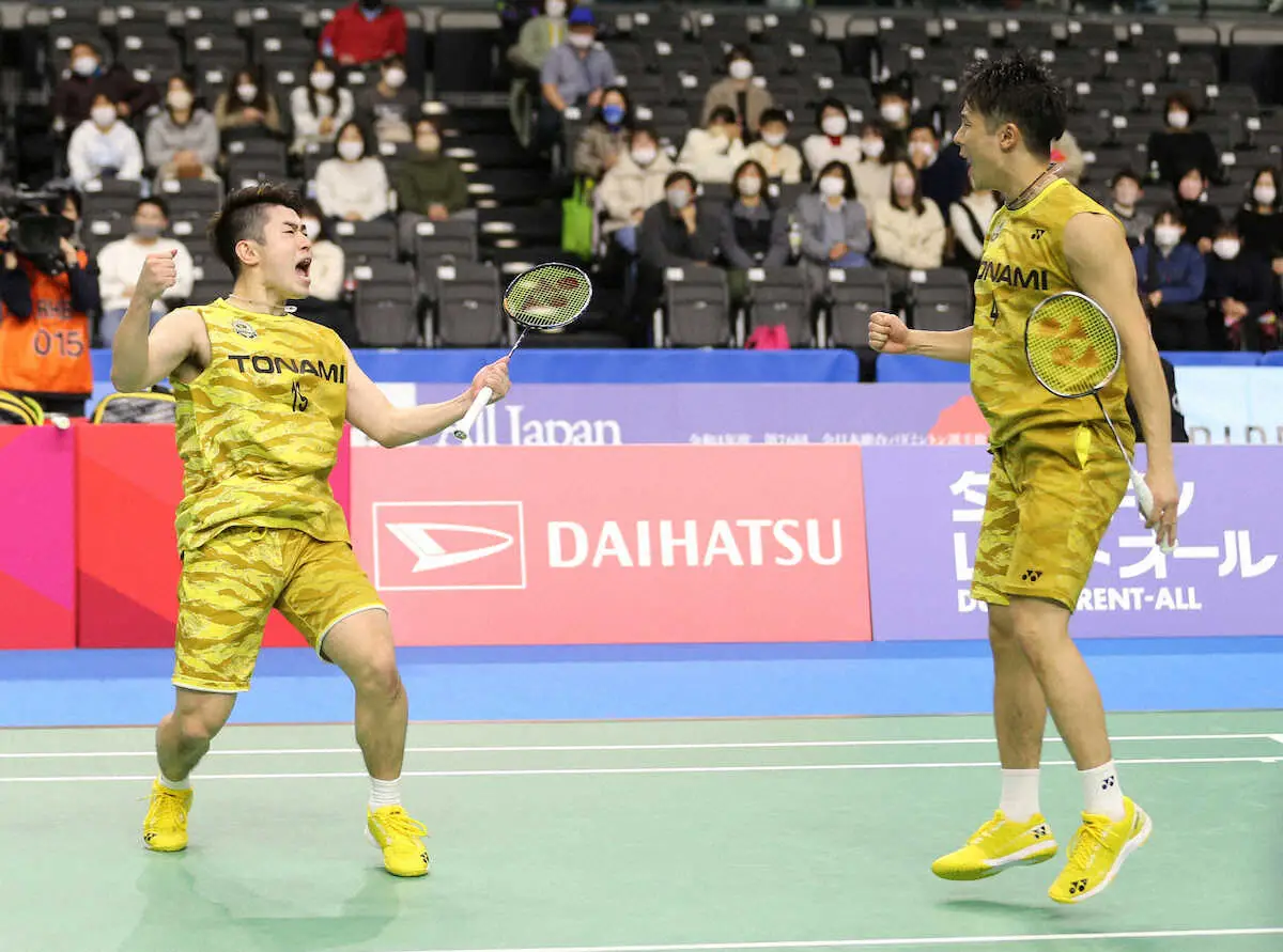 【画像・写真】【バドミントン】ホキコバ「開き直った」逆転4強　男子複日本勢初Vへ前進　ジャパンOP