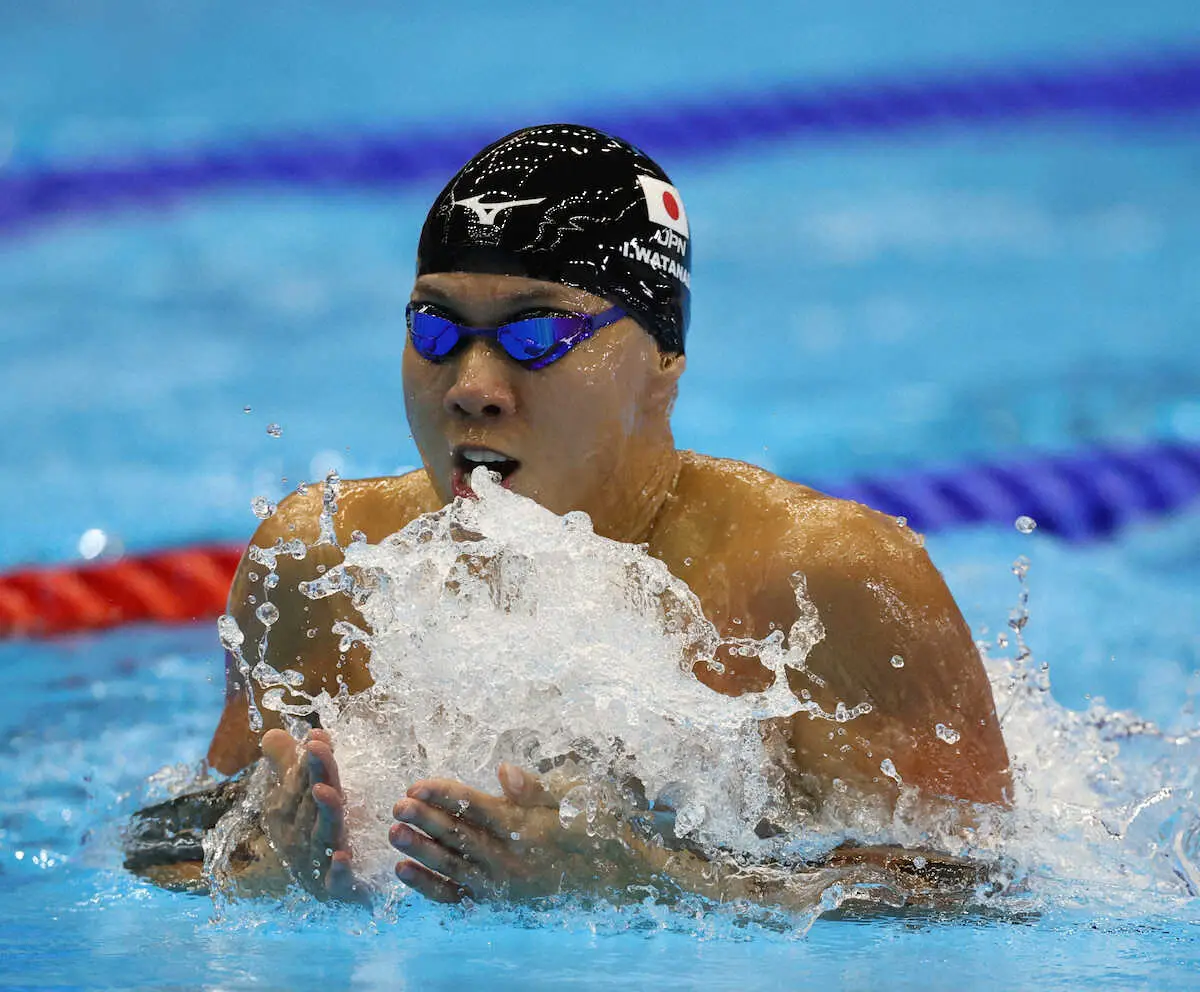 【画像・写真】【世界水泳】渡辺一平は終盤失速6位…自身3つ目のメダル獲得ならず「努力が足りないのかな」