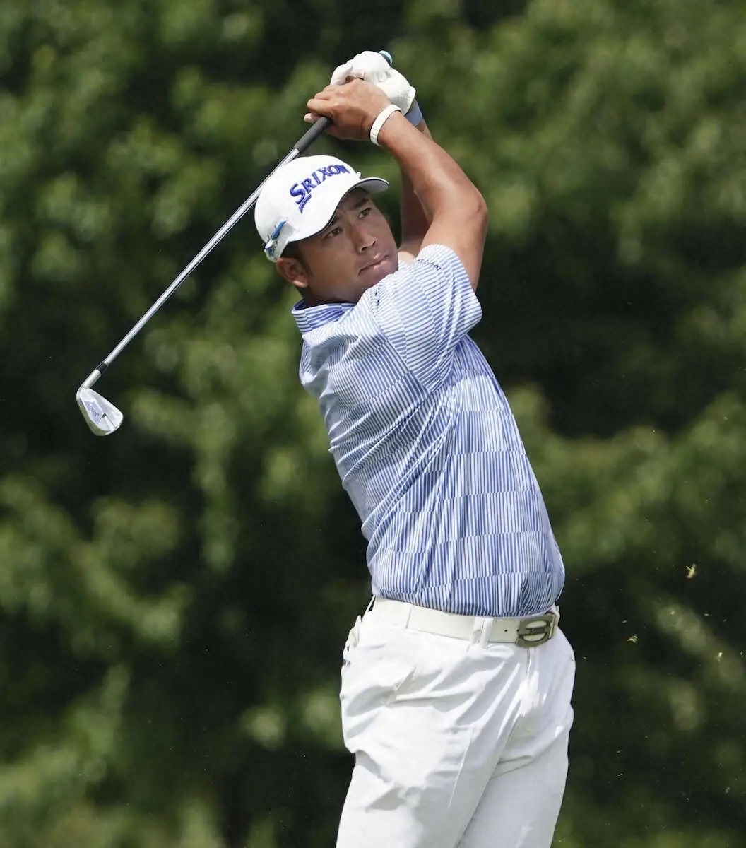 【画像・写真】松山英樹　上位遠のく39位　ショット乱れ池ポチャ3度