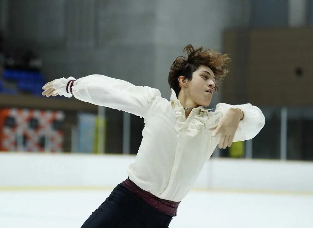 【画像・写真】＜げんさんサマーカップ2023　男子フリー＞会心の演技を見せた片伊勢武アミン（撮影・長久保　豊）