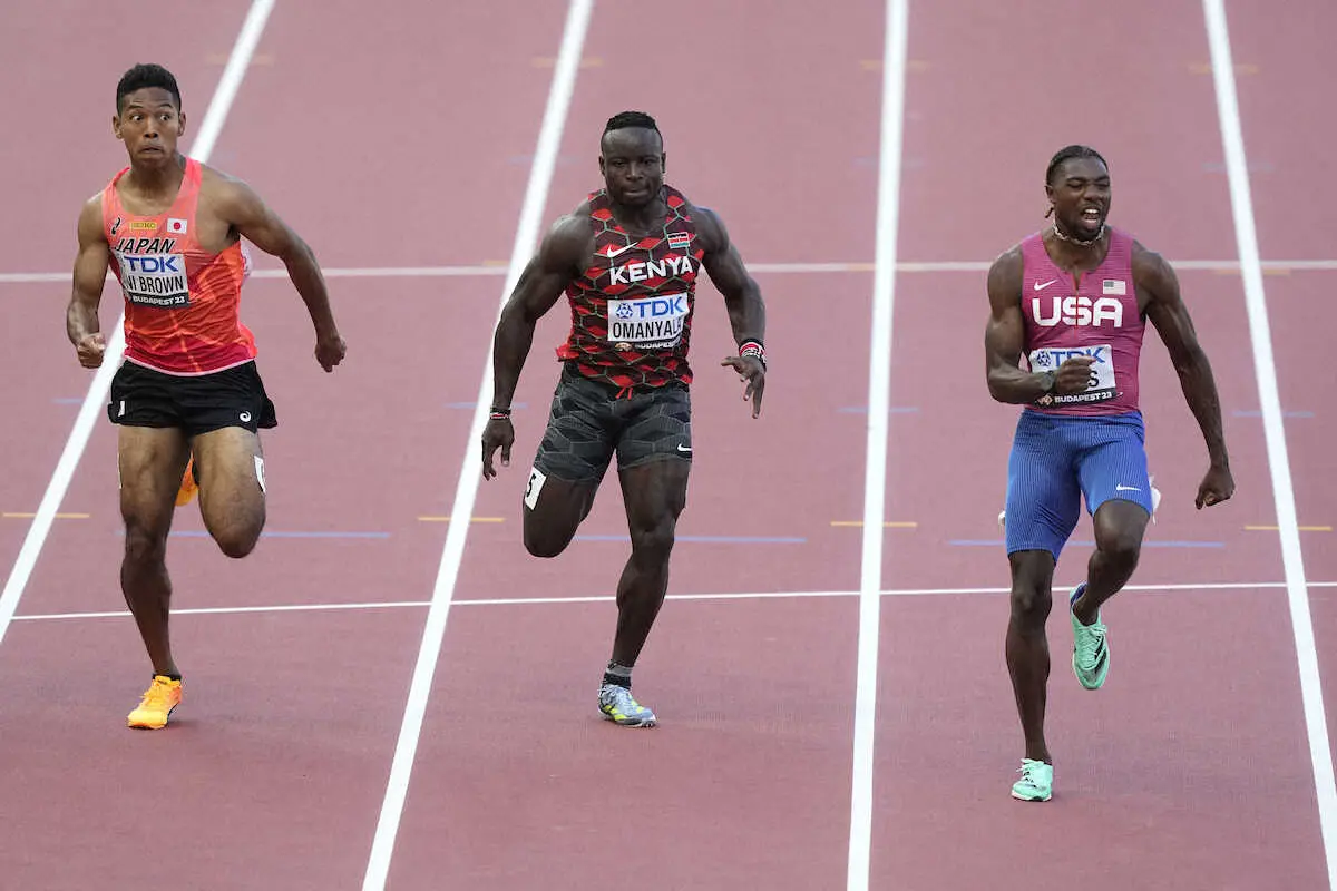 【画像・写真】【世界陸上】サニブラウン、9秒97の自己タイで2大会連続100ｍ決勝進出！　午前2時10分に決勝号砲