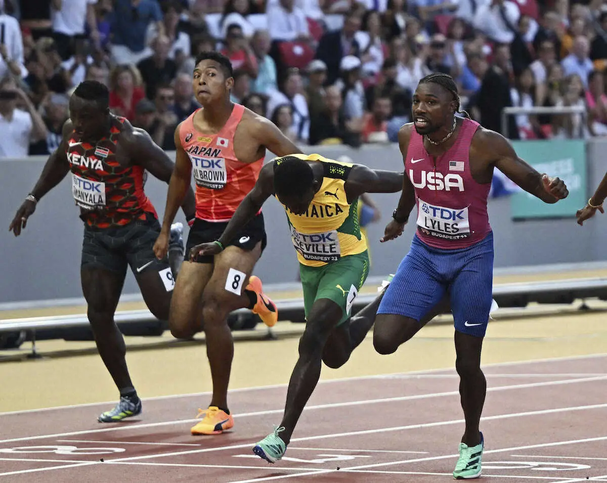 【画像・写真】【世界陸上】91年ぶり「暁の超特急」に並ぶも…サニブラ　男子100メートル6位「めちゃくちゃ悔しい」