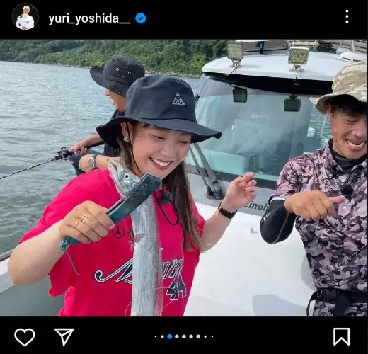 【画像・写真】吉田優利　“初体験”でタチウオをゲット「掛かった時の快感が忘れられないです！」