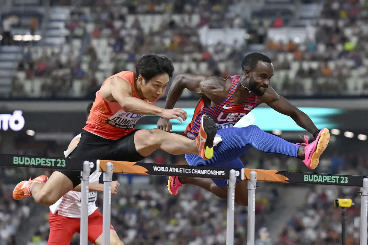 【画像・写真】泉谷　パリ五輪へ課題と収穫　110メートル障害で日本勢初の5位入賞