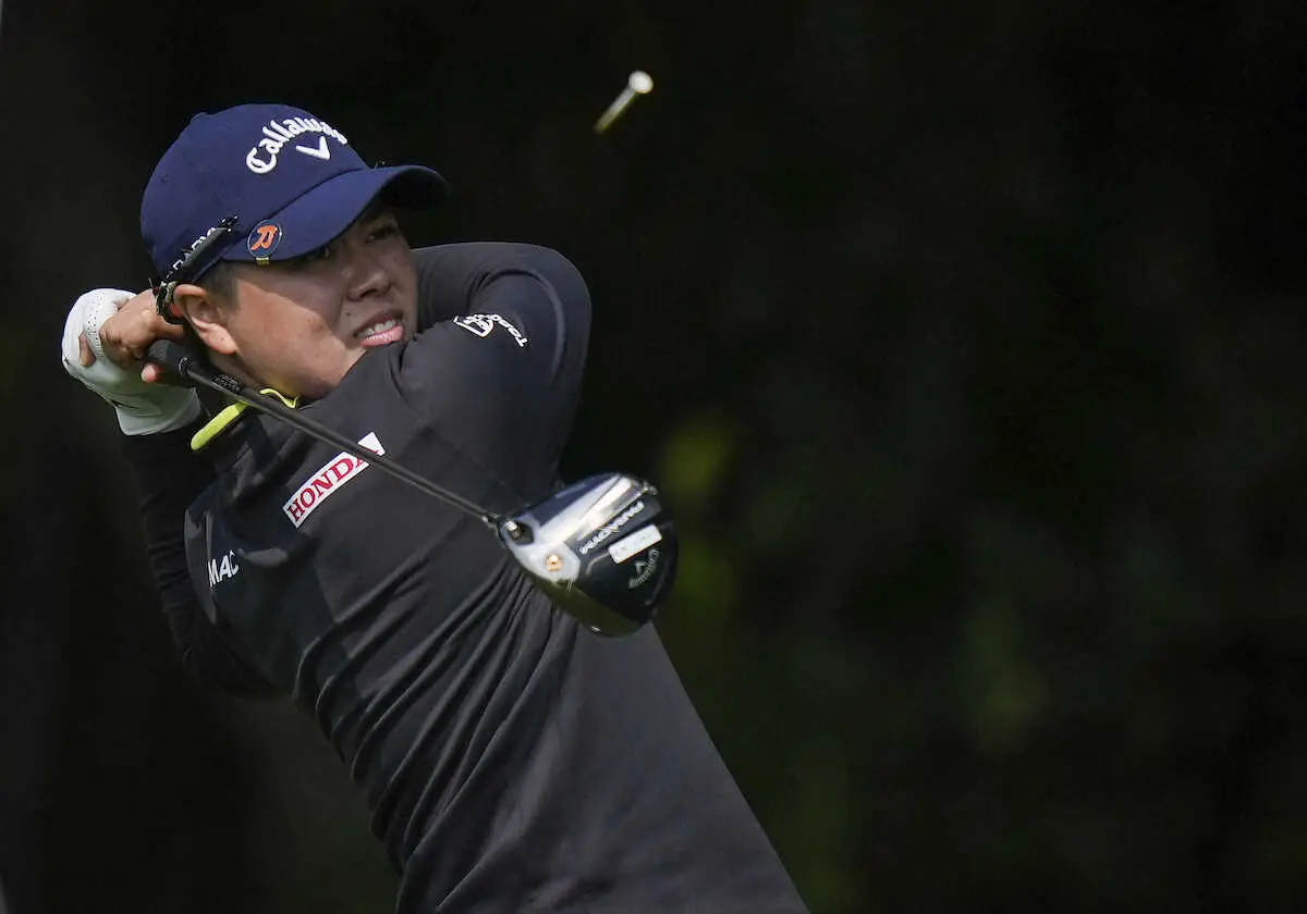 【画像・写真】笹生　66で単独首位発進　後半圧巻プレーに笑顔「良い一日」