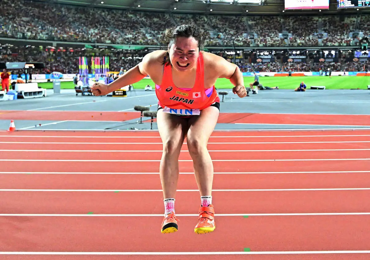 【画像・写真】【世界陸上】「棒花」から8年…北口「榛花」は世界の頂で咲いた　女子やり投げで金の大偉業