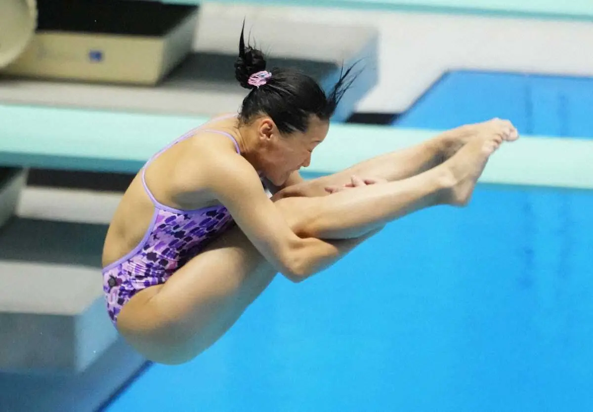 【画像・写真】パリ五輪内定の三上紗也可が貫禄V5　飛び込み日本選手権