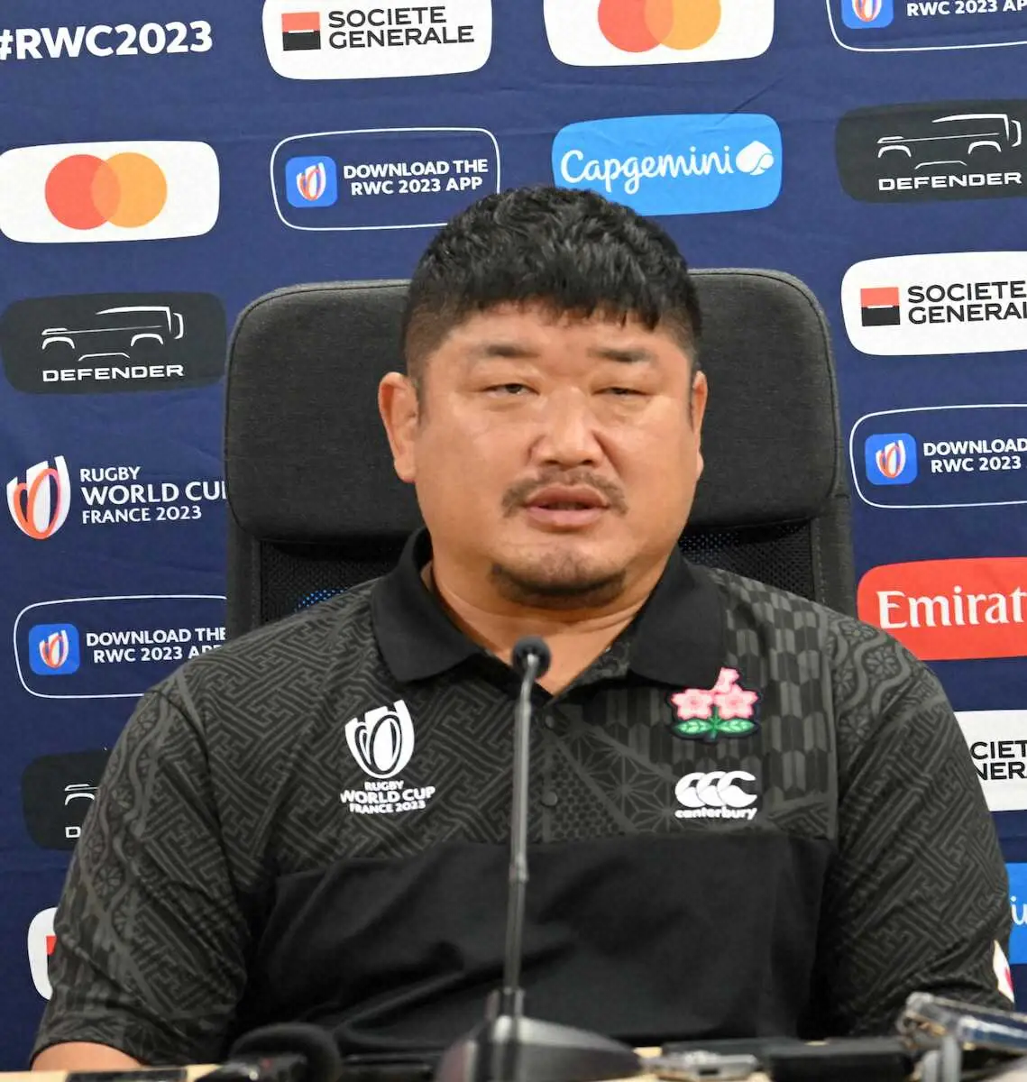 【画像・写真】【ラグビーW杯】スクラム担当の長谷川コーチ「十分、戦える形はできている」試合会場の芝状態には心配顔