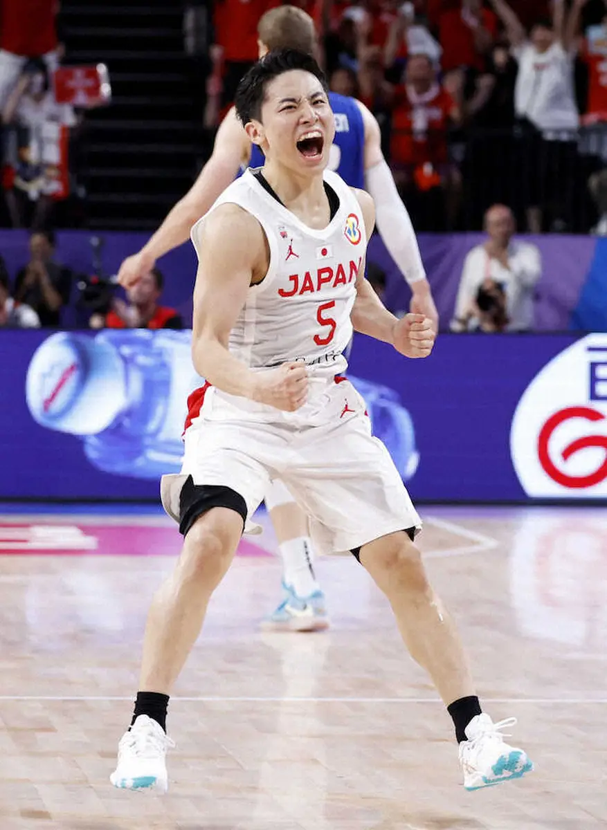 【画像・写真】【バスケW杯】河村勇輝　逆転につながったフィンランド戦での3点プレー！「決めれば勝てると感じだった」