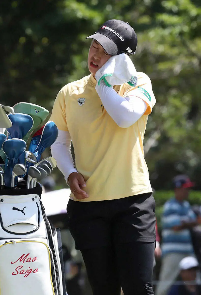 【画像・写真】西郷真央　暑さに負けず逆転メジャー初Vへ1差2位　最難関17番でバーディー「ショットも凄く良かった」