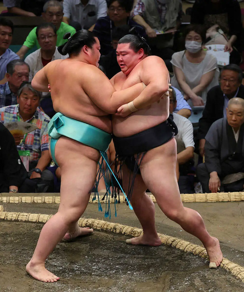 【画像・写真】新関脇・琴ノ若　元大関・正代撃破「前向きな相撲ができた」