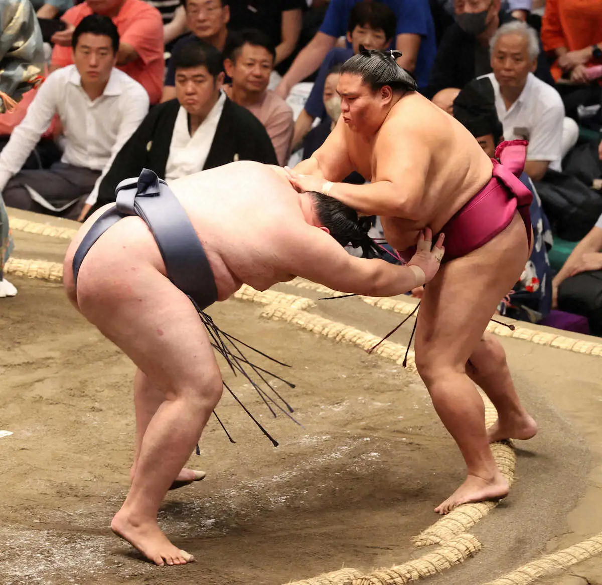 【画像・写真】金峰山　御嶽海との全勝対決制した「足が出てよかった。体は動いている」