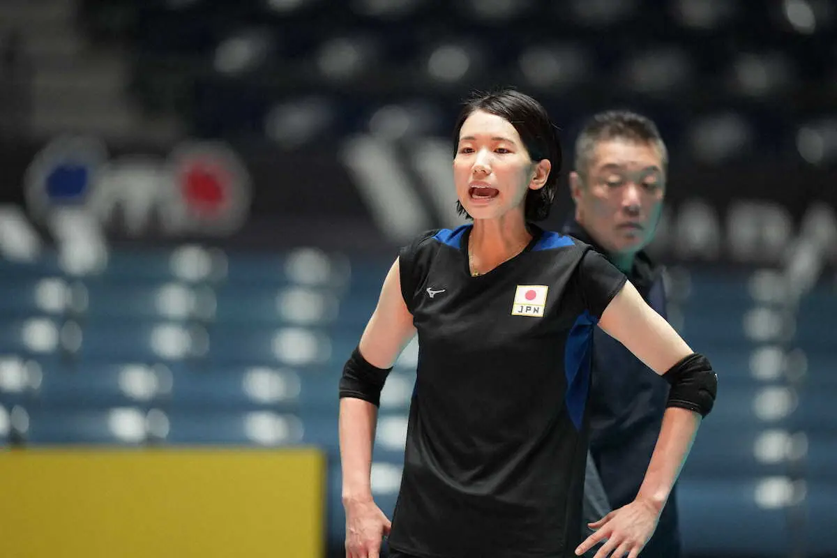 【画像・写真】バレー女子日本　古賀主将　今日開幕のパリ五輪予選に手応え「合宿で詰めた練習ができた」