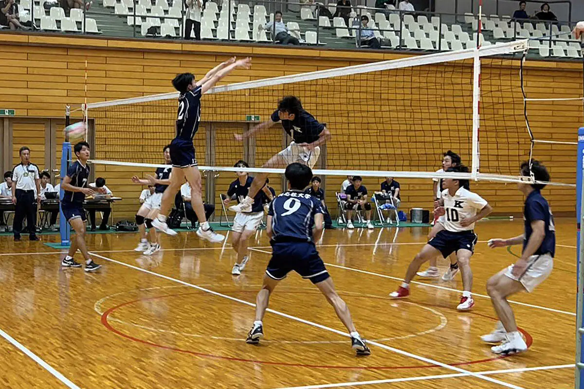 【画像・写真】男子は近大、立命大、同大、天理大が開幕3連勝　関西大学バレーボール秋季リーグ