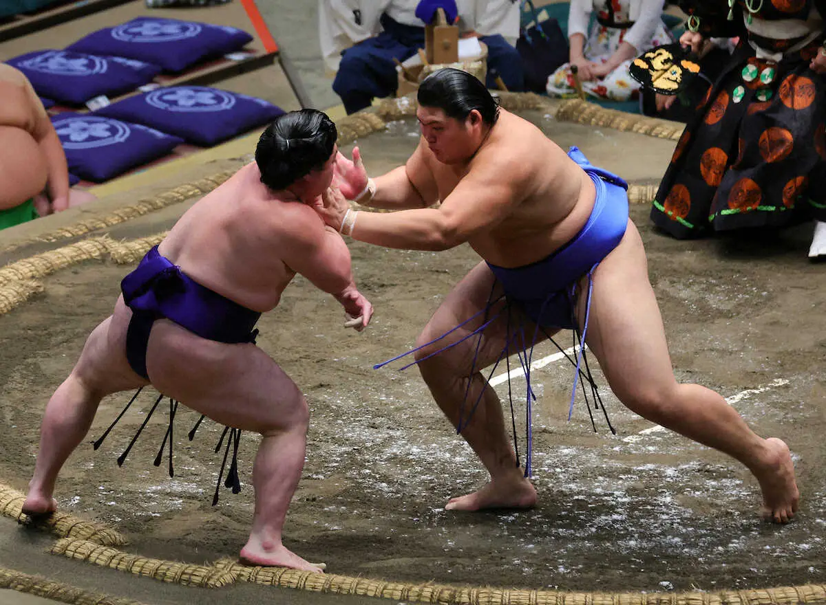 【画像・写真】大の里8連勝！新十両のストレート勝ち越しは貴景勝以来7年ぶり7人目の快挙「一日一番取り切るだけ」