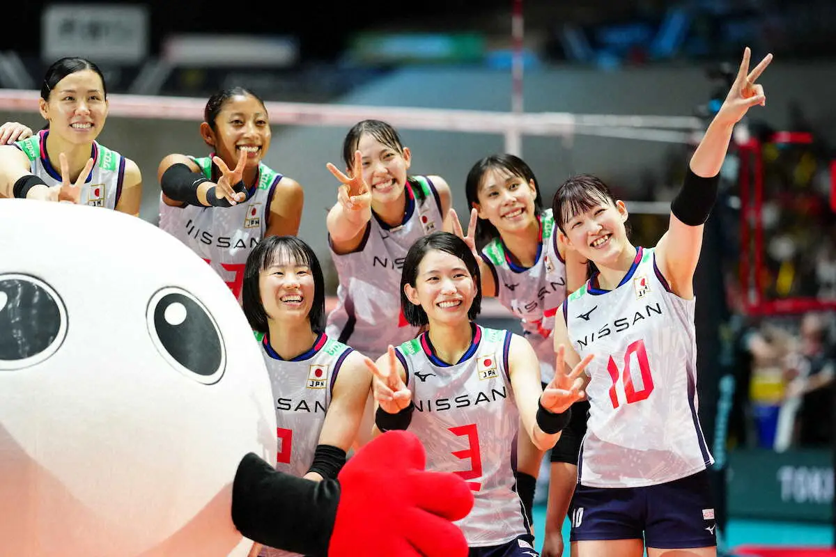 【画像・写真】【バレー五輪予選】火の鳥NIPPON開幕2連勝　最多17得点の井上「さらにいいパフォーマンスを」